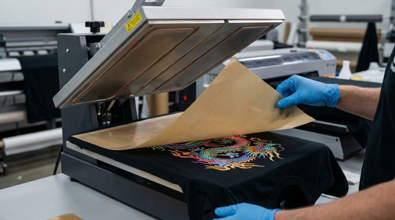 DTG(다이렉트 투 가먼트) 프린팅에서 테플론 시트는 어떻게 사용되나요? 전문적이고 내구성 있는 마감을 달성하는 방법