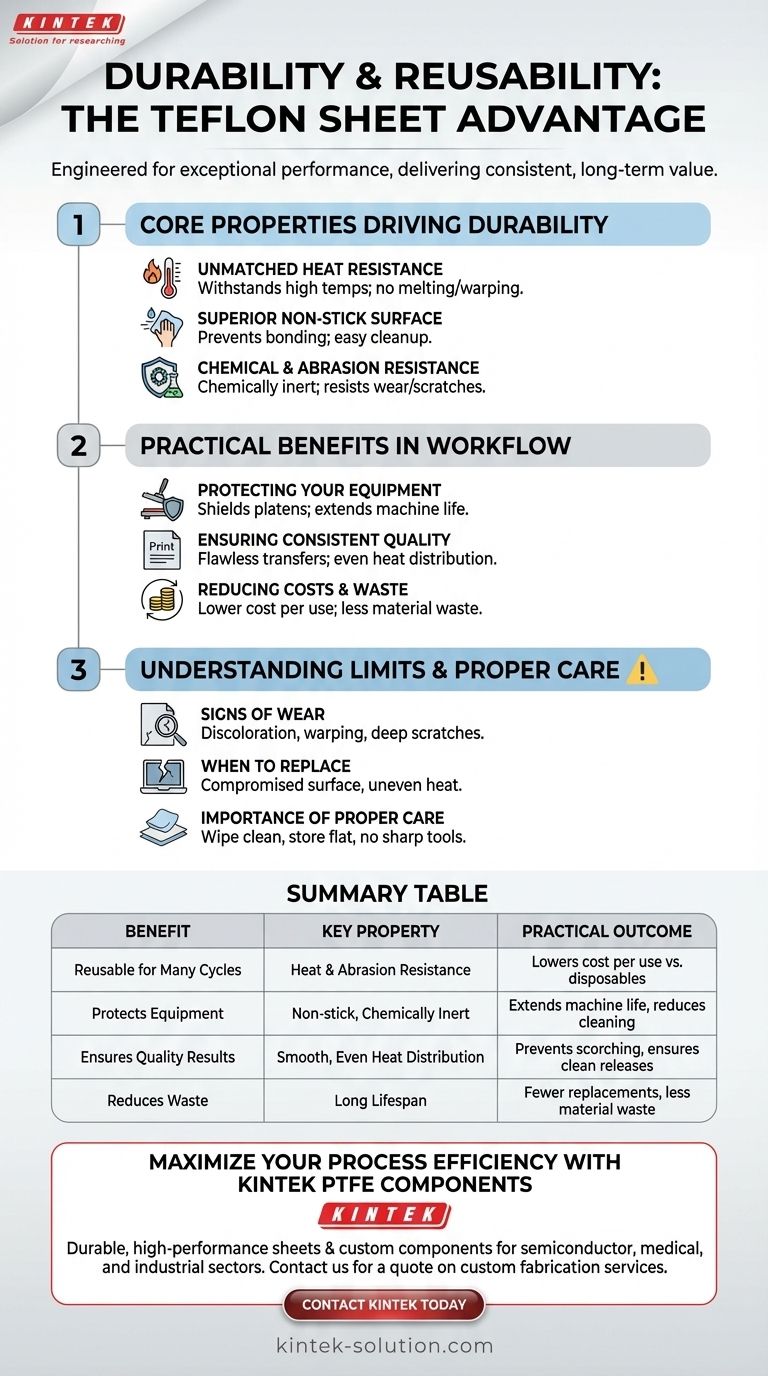 테프론 시트의 내구성과 재사용성은 어떤 이점을 제공하나요? 일관되고 비용 효율적인 성능 달성 시각적 가이드