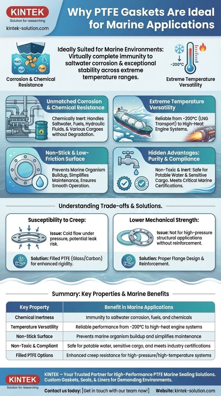 해양 응용 분야에 PTFE 개스킷이 이상적인 이유는 무엇입니까? 가혹한 해수 환경에 대한 탁월한 밀봉 성능 시각적 가이드