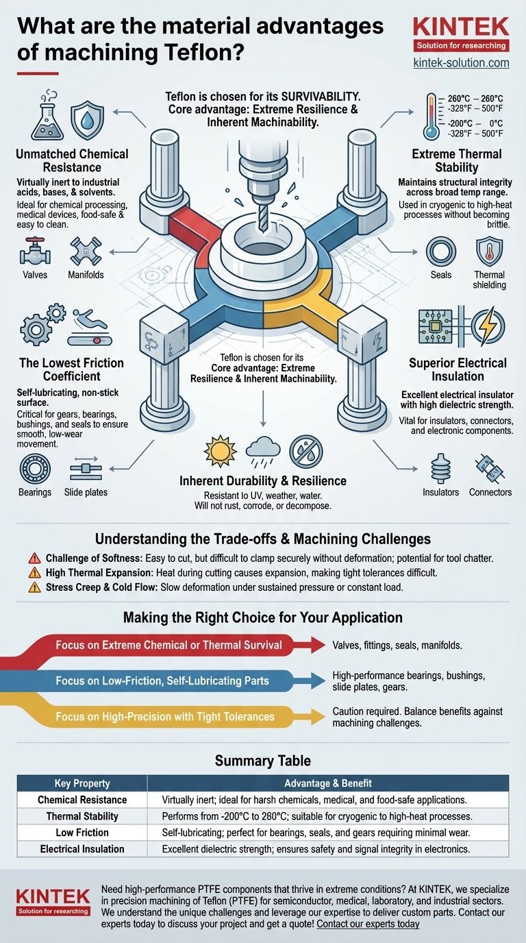 Quels sont les avantages matériels de l'usinage du Téflon ? Découvrez une résistance chimique et thermique inégalée Guide Visuel
