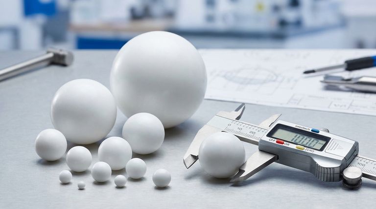 What size range is available for PTFE balls? A Guide from 1/8 inch to 8 inches