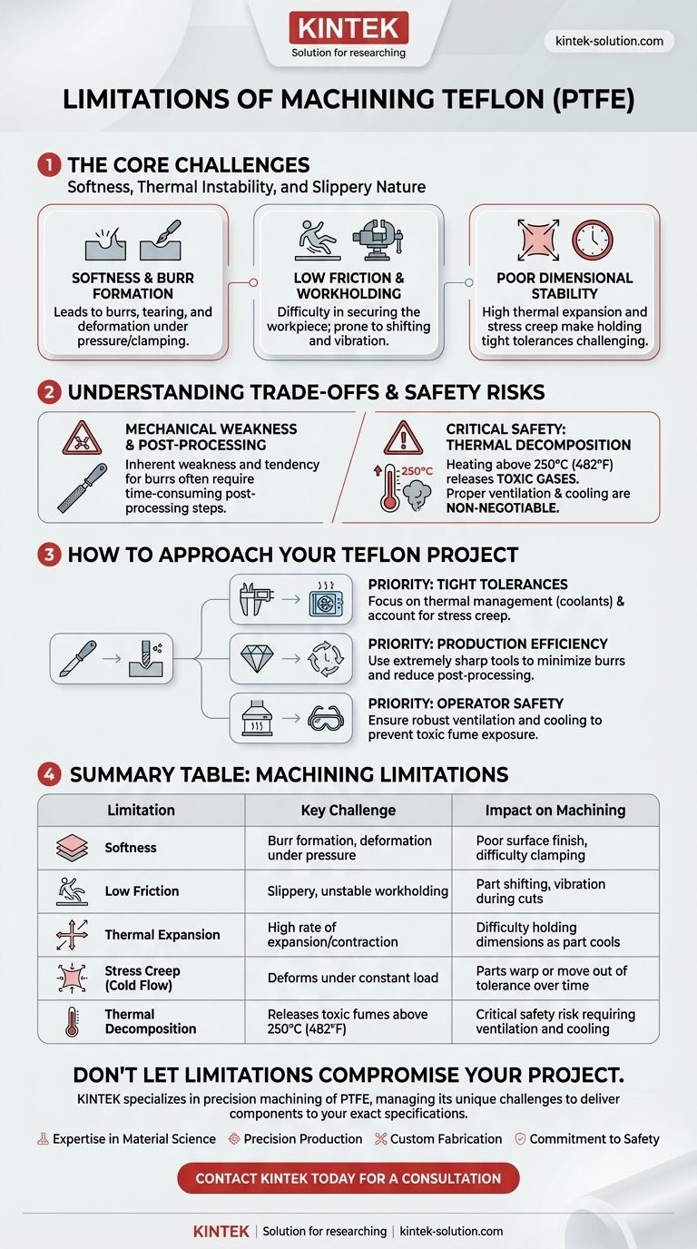 Quelles sont les limites de l'usinage du Téflon ? Surmonter les bavures, le fluage et l'instabilité thermique Guide Visuel