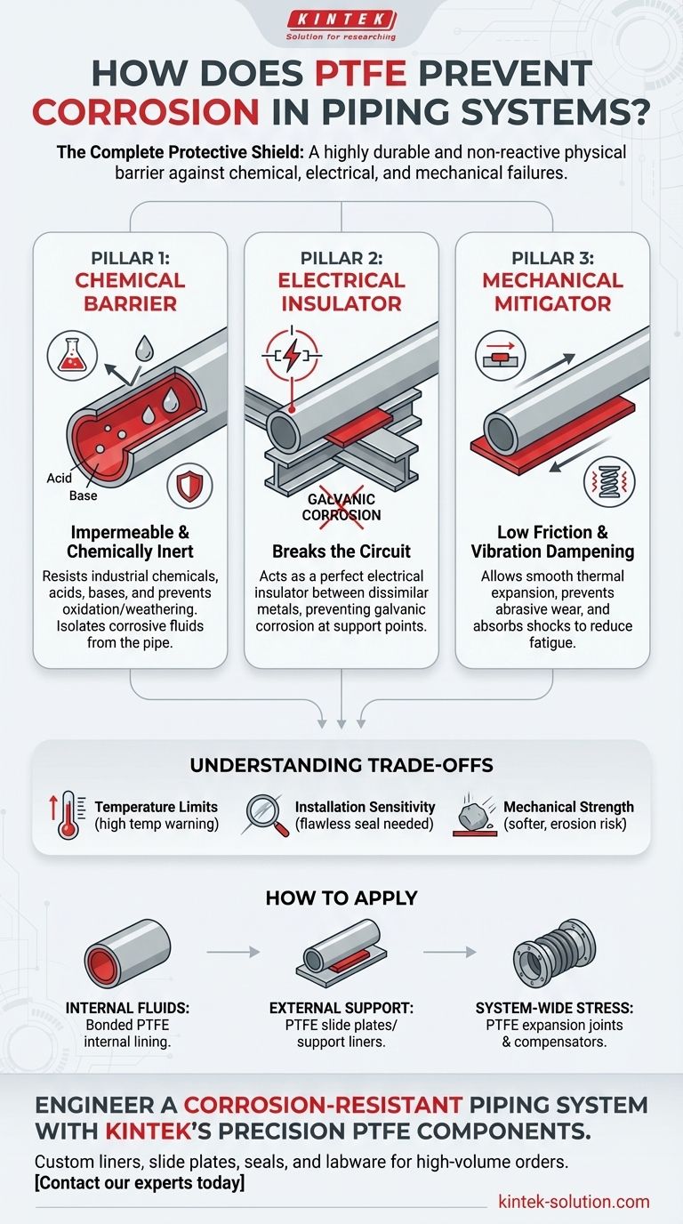 PTFE는 배관 시스템에서 어떻게 부식을 방지합니까? 화학적 및 갈바닉 보호에 대한 완벽 가이드 시각적 가이드