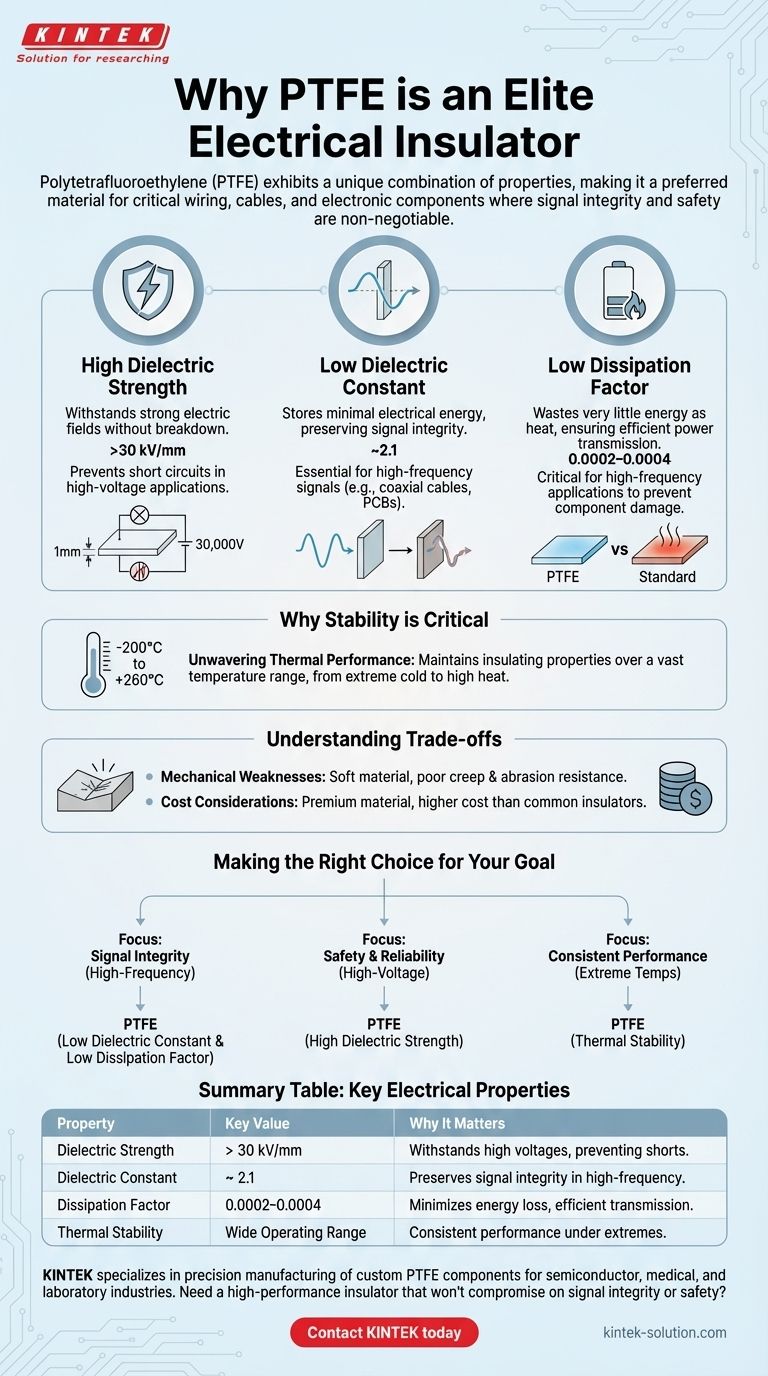 PTFE가 뛰어난 전기 절연체로 간주되는 이유는 무엇일까요? 그 우수한 전기적 특성을 알아보세요 시각적 가이드