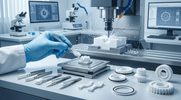 ¿Qué es el mecanizado CNC de PTFE Teflon? Piezas de precisión para aplicaciones exigentes