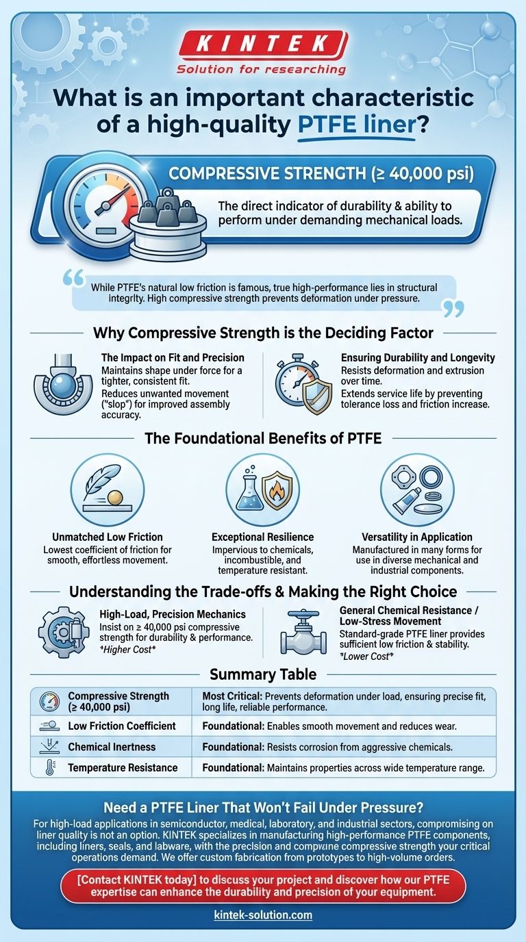 고품질 PTFE 라이너의 중요한 특징은 무엇입니까? 압축 강도가 핵심입니다 시각적 가이드