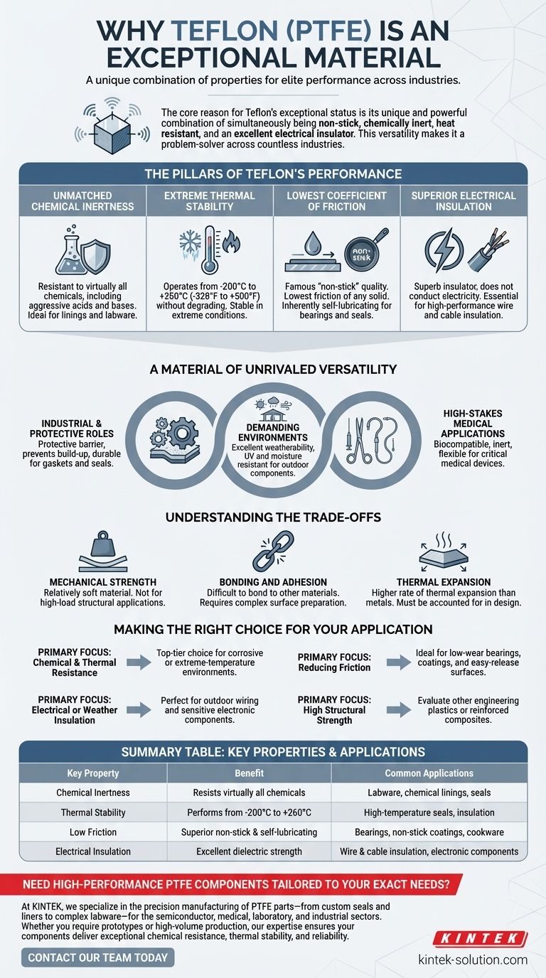 Perché il Teflon è considerato una scelta di materiale eccezionale? Resistenza chimica e termica senza pari Guida Visiva