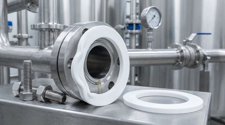 위생 애플리케이션에서 PTFE 개스킷이 실패하는 이유는 무엇일까요? 화학적으로 완벽한 재료에 숨겨진 기계적 결함