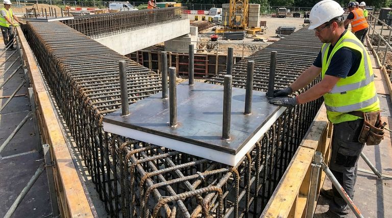 현장 타설 보에 PTFE 베어링 패드를 설치하는 방법은 무엇입니까? 타설 전 통합의 핵심을 숙달하십시오