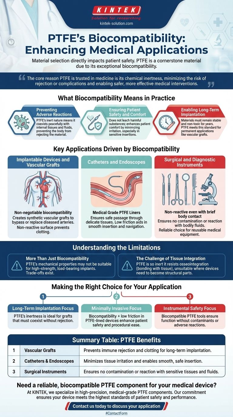 PTFE의 생체 적합성으로 인해 이익을 얻는 의료 응용 분야는 무엇입니까? 중요 장치에서 환자 안전 보장 시각적 가이드