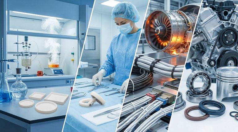 Quali settori utilizzano comunemente il PTFE e perché? Sblocca la potenza del PTFE per ambienti estremi