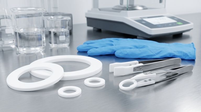 버진 등급 PTFE(테프론) 개스킷의 특징은 무엇인가요? 타의 추종을 불허하는 순도 및 내화학성