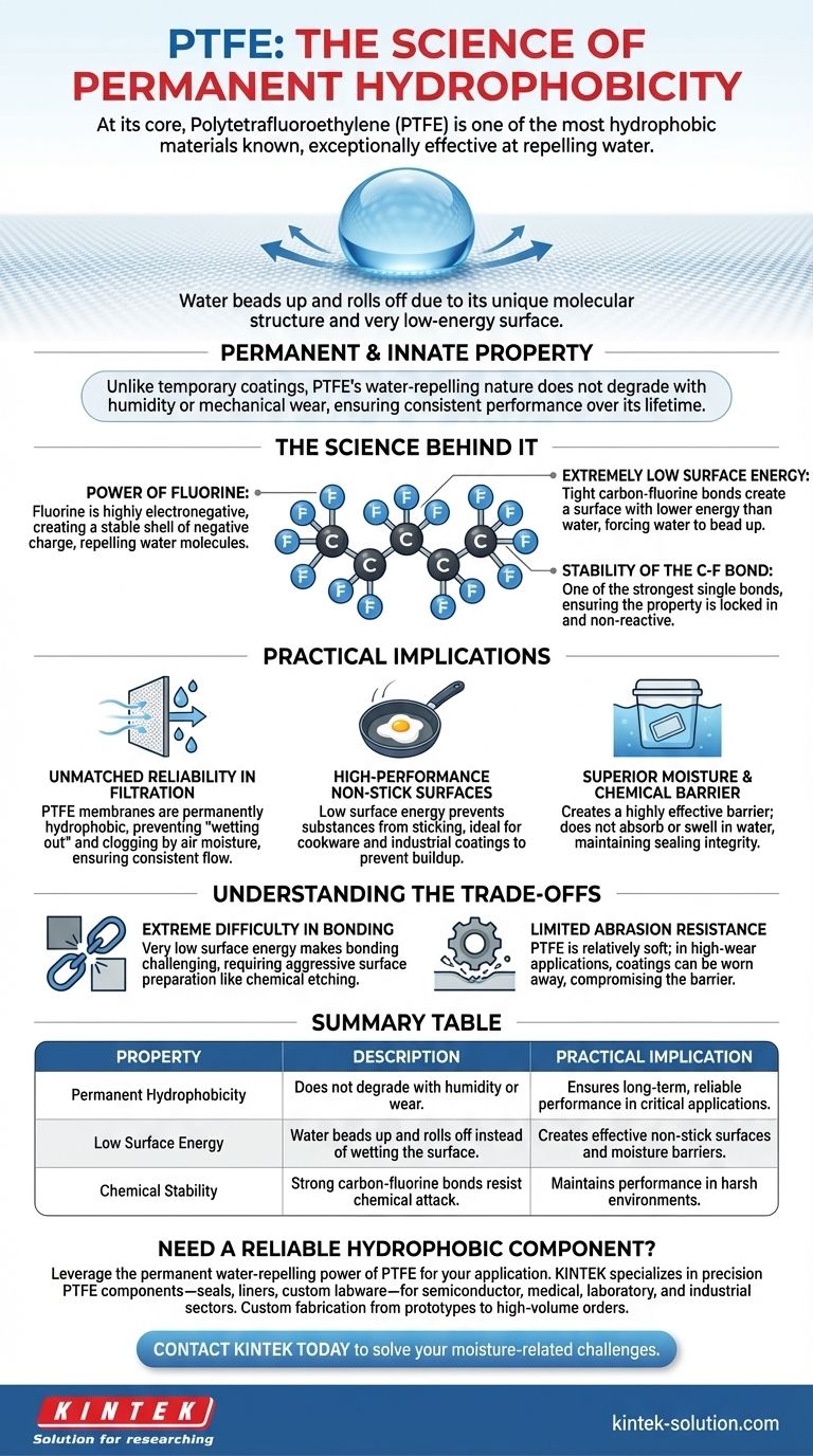 PTFE的疏水性如何？永久防水性的科学原理 图解指南