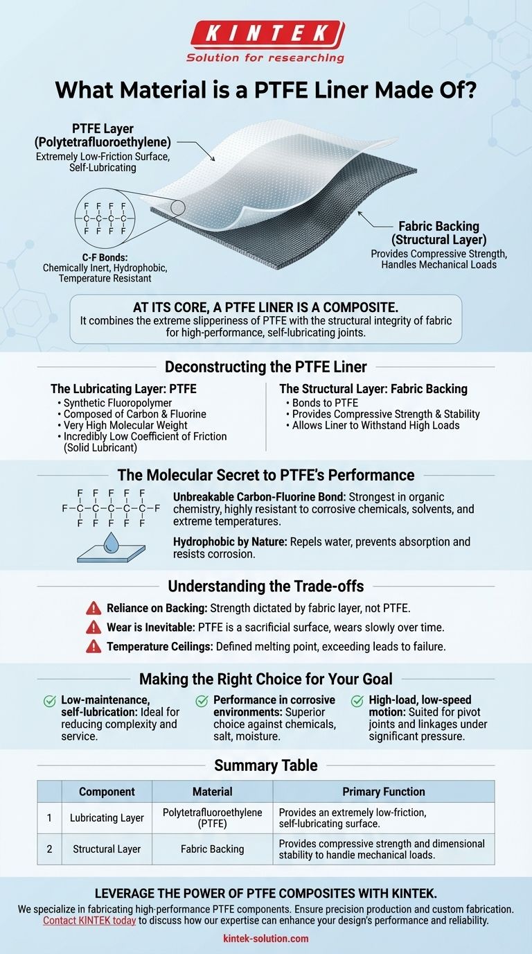 Di che materiale è costituito un rivestimento in PTFE? Un composito a due parti per la lubrificazione ad alte prestazioni Guida Visiva