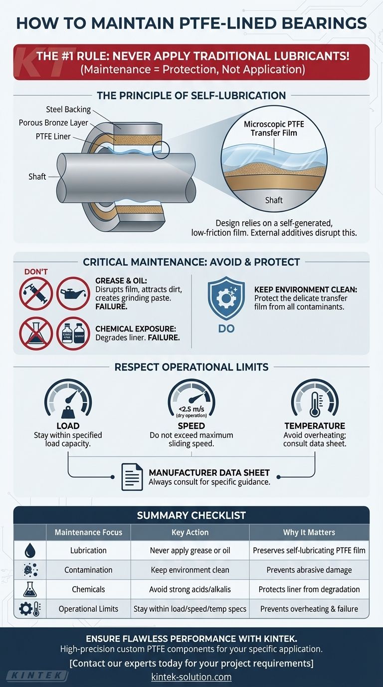 如何维护聚四氟乙烯（PTFE）衬里轴承？免维护运行的必备指南 图解指南