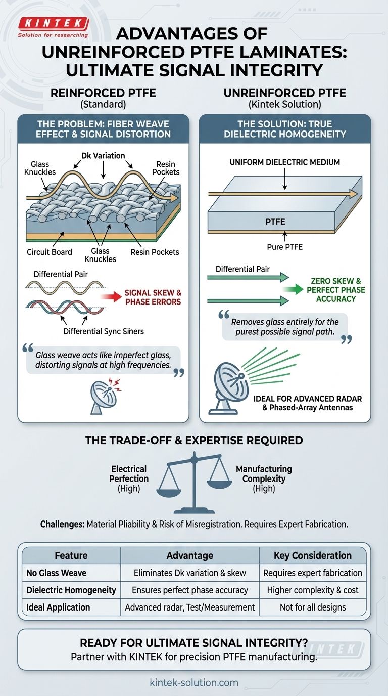 무보강 PTFE 라미네이트의 장점은 무엇입니까? 고주파 설계에서 최고의 신호 무결성을 달성하십시오. 시각적 가이드