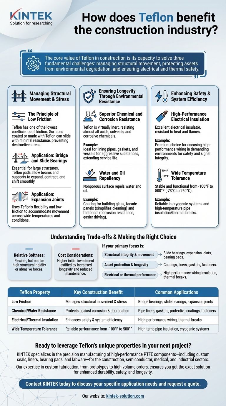 테플론은 건설 산업에 어떤 이점을 제공합니까? 더 안전하고 내구성이 뛰어난 구조물 구축 시각적 가이드