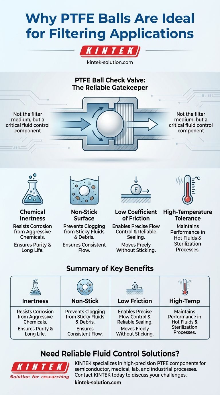 PTFE 볼이 여과 응용 분야에 적합한 이유는 무엇입니까? 까다로운 시스템에서 안정적인 유체 제어 보장 시각적 가이드