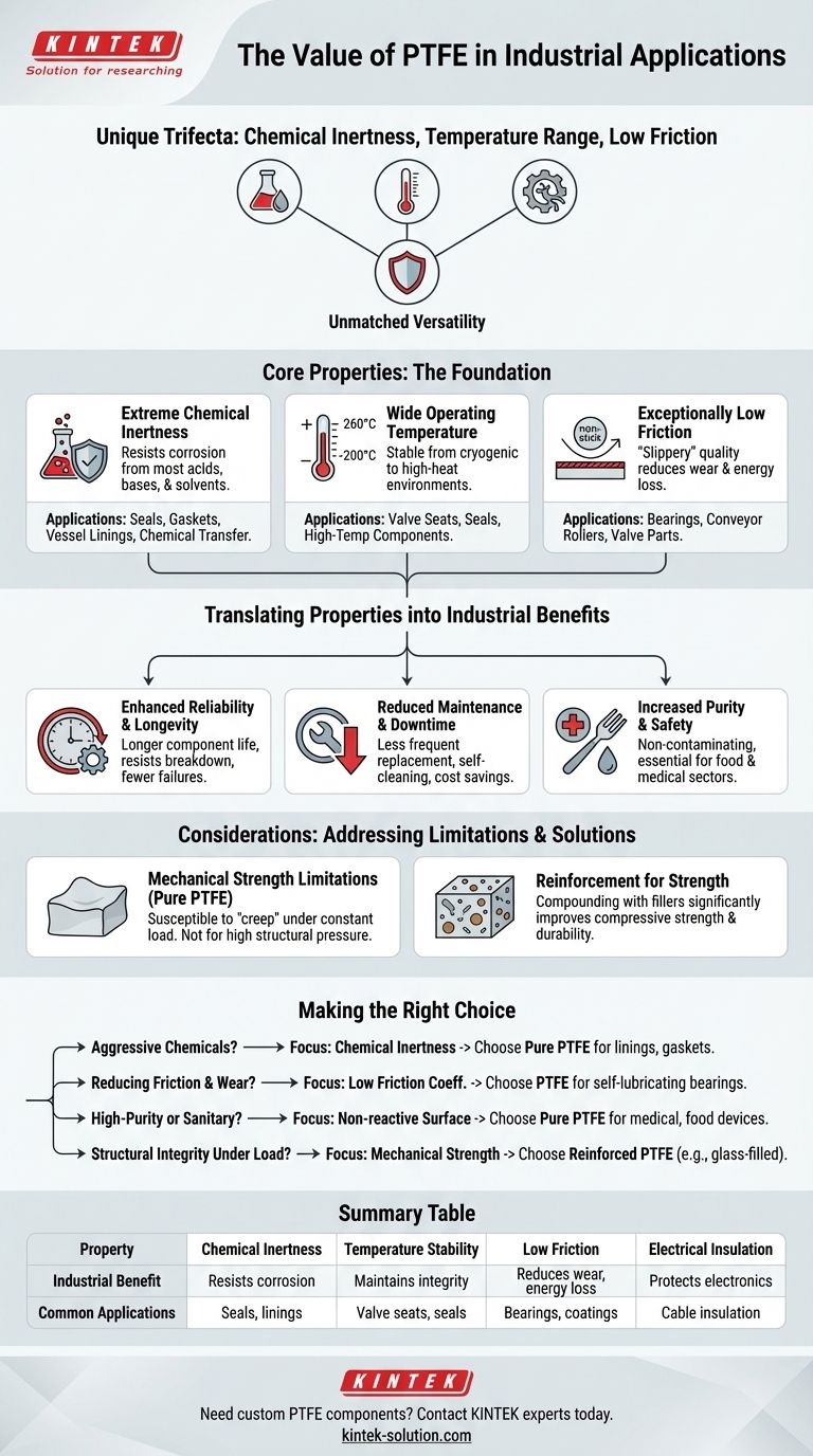 Qu'est-ce qui fait du PTFE un matériau précieux dans les applications industrielles ? Ses propriétés uniques résolvent des défis critiques Guide Visuel