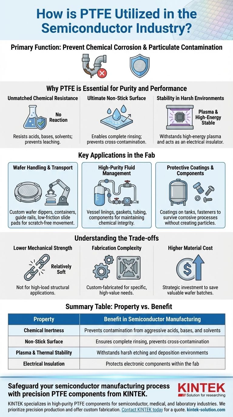 How is PTFE utilized in the semiconductor industry? Essential for High-Purity and Yield Visual Guide
