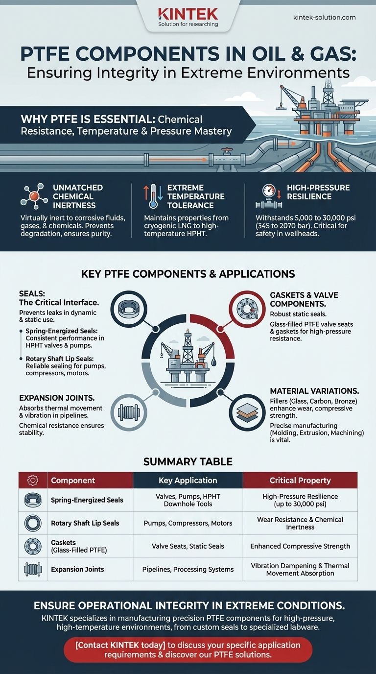 석유 및 가스 산업에서 사용되는 PTFE 부품의 종류는 무엇인가요? 극한 조건에서 신뢰성 향상 시각적 가이드