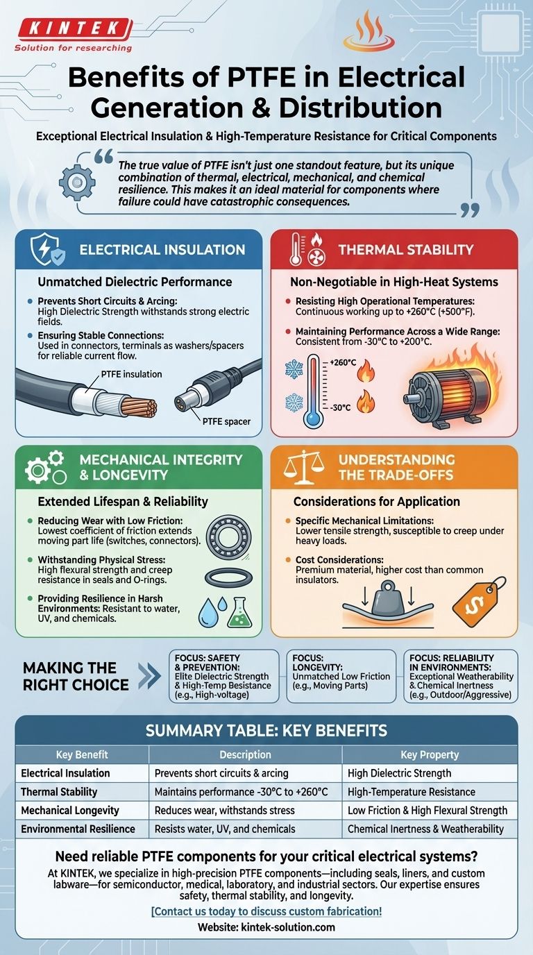 전기 생산 및 배전에서 PTFE의 이점은 무엇입니까? 안전과 신뢰성 보장 시각적 가이드