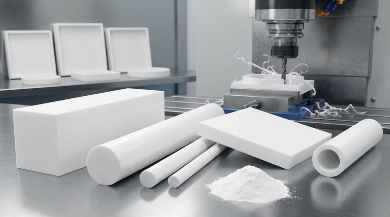 What are the basic shapes of molded PTFE materials available? A Guide to Stock Forms & Machining