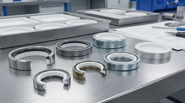 PTFE 로터리 립 씰의 케이싱에 사용할 수 있는 금속 옵션은 무엇인가요? 재료 선택 가이드
