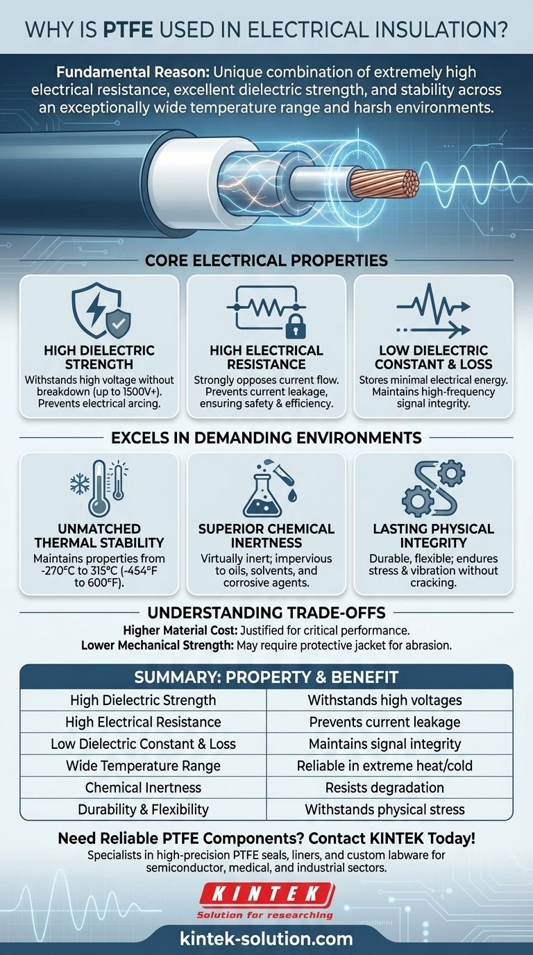 PTFE는 전기 절연체로 왜 사용되는가? 극한 조건에서의 뛰어난 성능 시각적 가이드