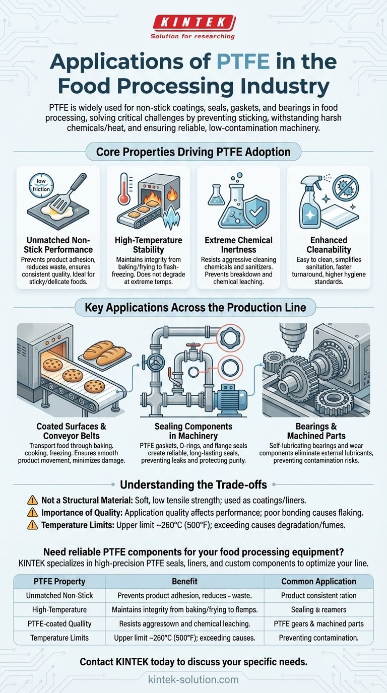 식품 가공 산업에서 PTFE의 응용 분야는 무엇입니까? 효율성과 안전성 향상 시각적 가이드