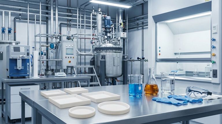 PTFEは、その耐薬品性から、化学、製薬、石油・ガスなどの分野でどのような用途に一般的に使用されますか？