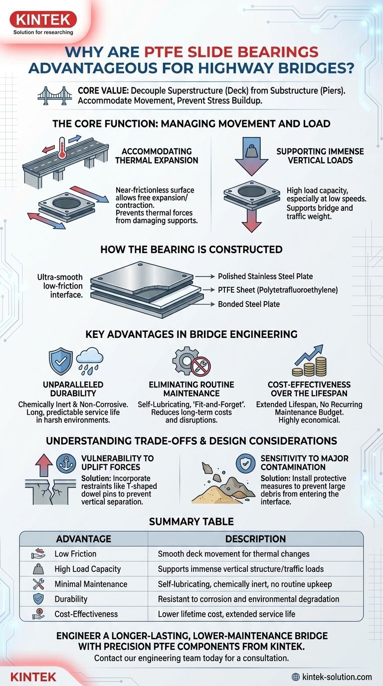 PTFE 슬라이드 베어링이 고속도로 교량에 유리한 이유는 무엇입니까? 내구성이 뛰어나고 유지보수가 적은 구조물을 위한 주요 이점 시각적 가이드