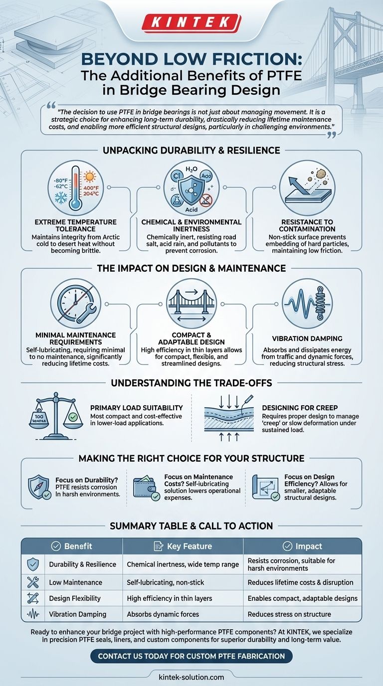 교량 베어링 설계에서 PTFE의 추가적인 이점은 무엇입니까? 내구성 향상 및 유지보수 비용 절감 시각적 가이드