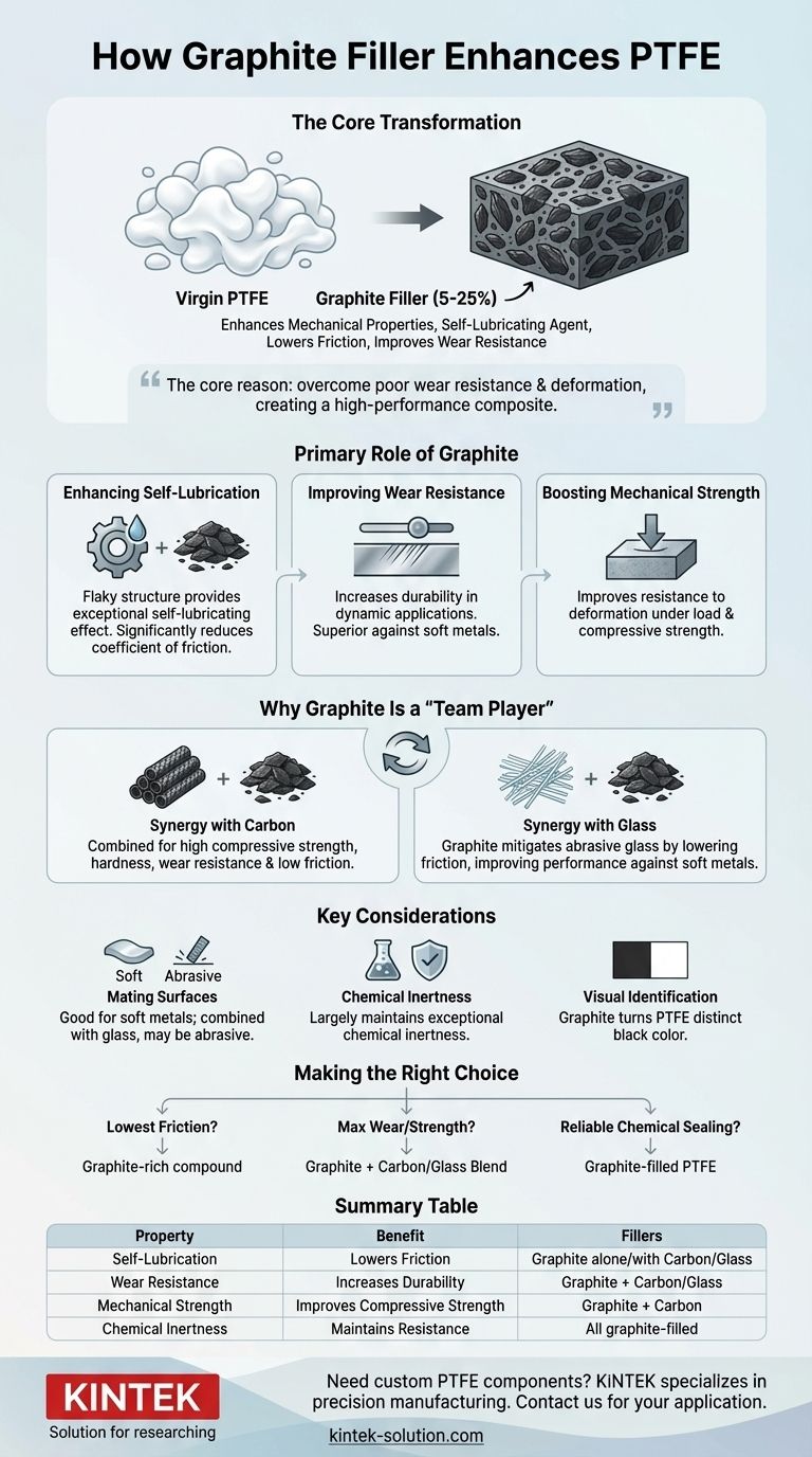 PTFE에서 흑연 충전재는 일반적으로 어떻게 사용됩니까? 내마모성 및 자체 윤활성 향상 시각적 가이드