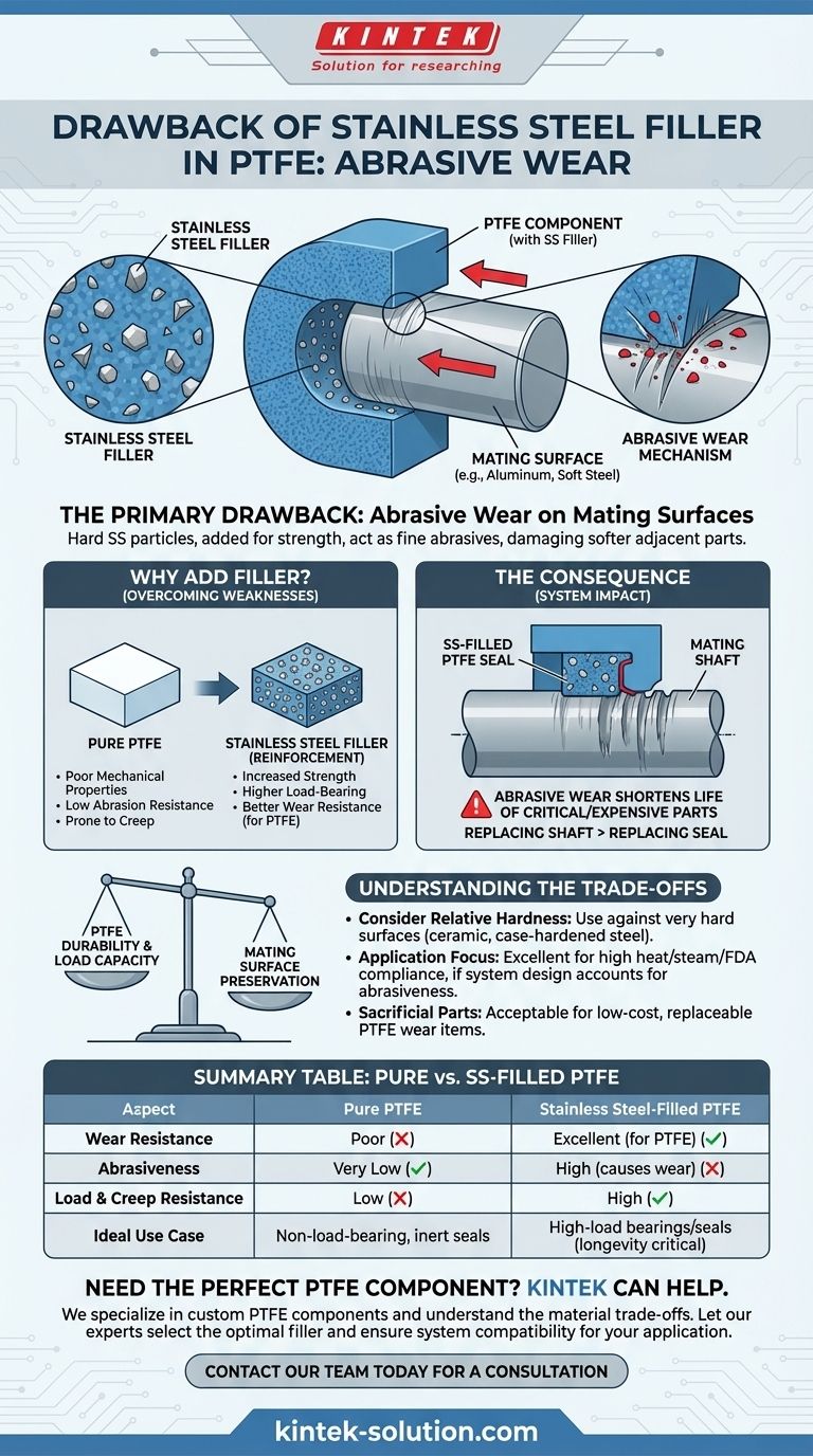 PTFE에 스테인리스 스틸 충전재를 사용할 때 발생할 수 있는 잠재적인 단점은 무엇입니까? 내구성과 시스템 마모의 균형 시각적 가이드