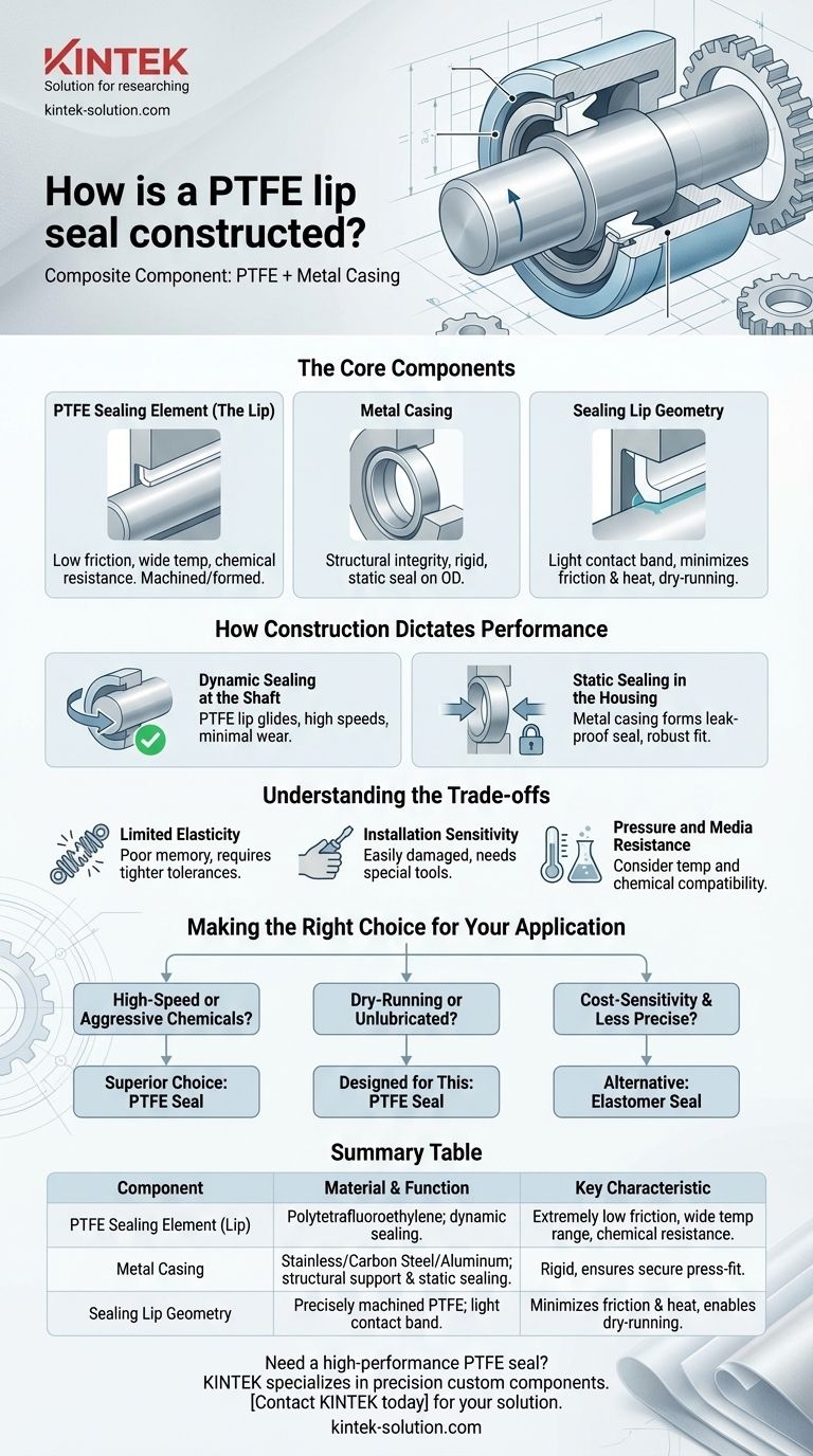 PTFE 립 씰은 어떻게 구성되어 있습니까? 고성능 씰링 설계에 대한 심층 분석 시각적 가이드