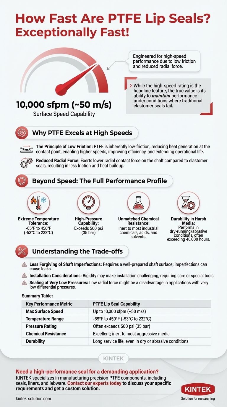 PTFE 립 씰의 속도 성능은 어느 정도인가요? 까다로운 응용 분야에서 고속 씰링 달성 시각적 가이드
