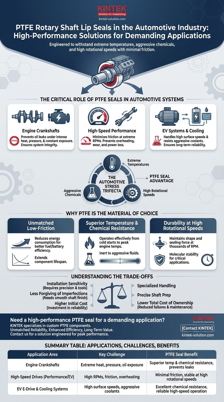 PTFE 로터리 샤프트 립 씰은 자동차 산업에서 어떻게 활용됩니까? 고성능 및 EV 시스템에 필수적 시각적 가이드