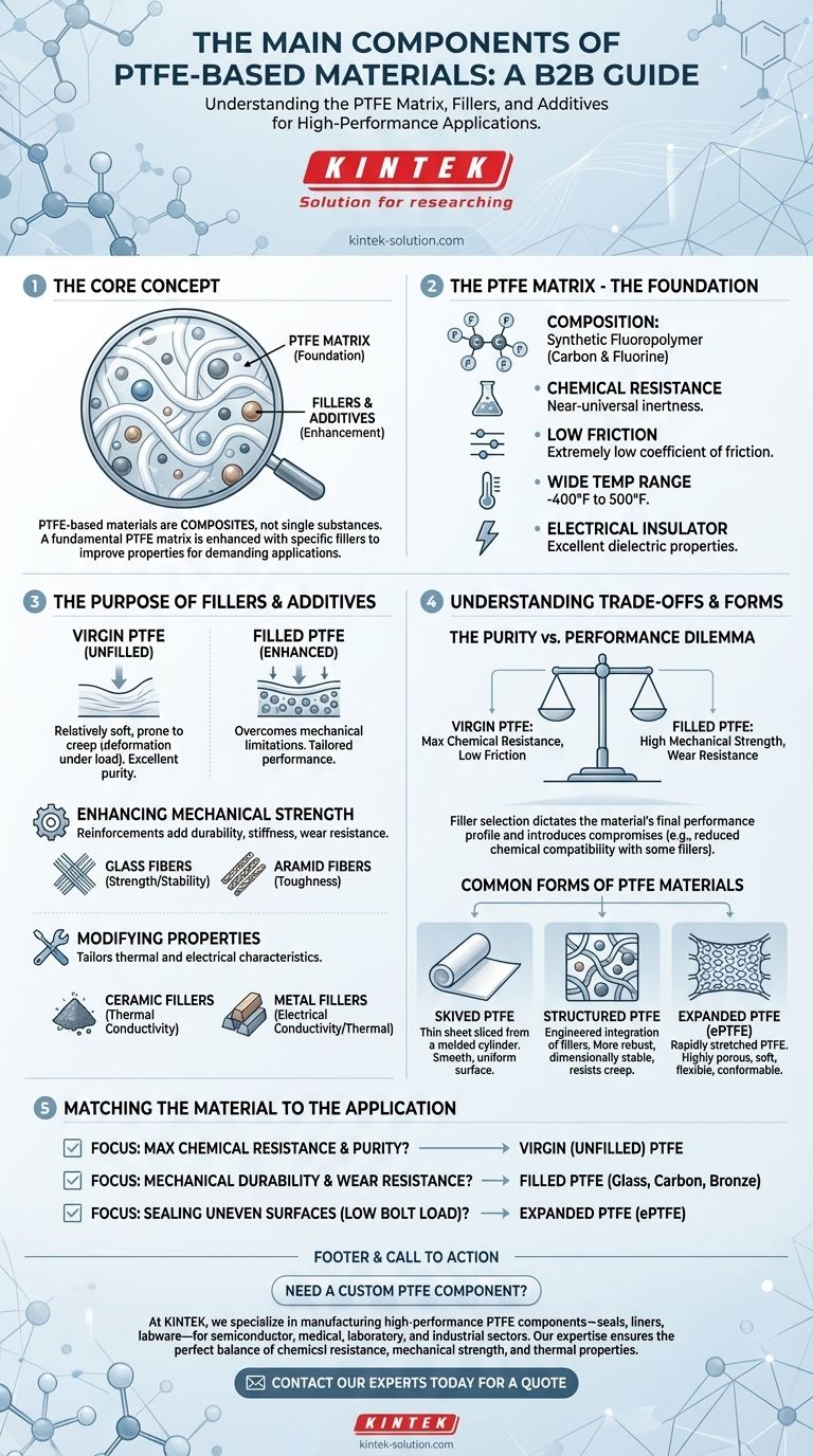 PTFE 기반 재료의 주요 구성 요소는 무엇입니까? 엔지니어링 복합재 가이드 시각적 가이드