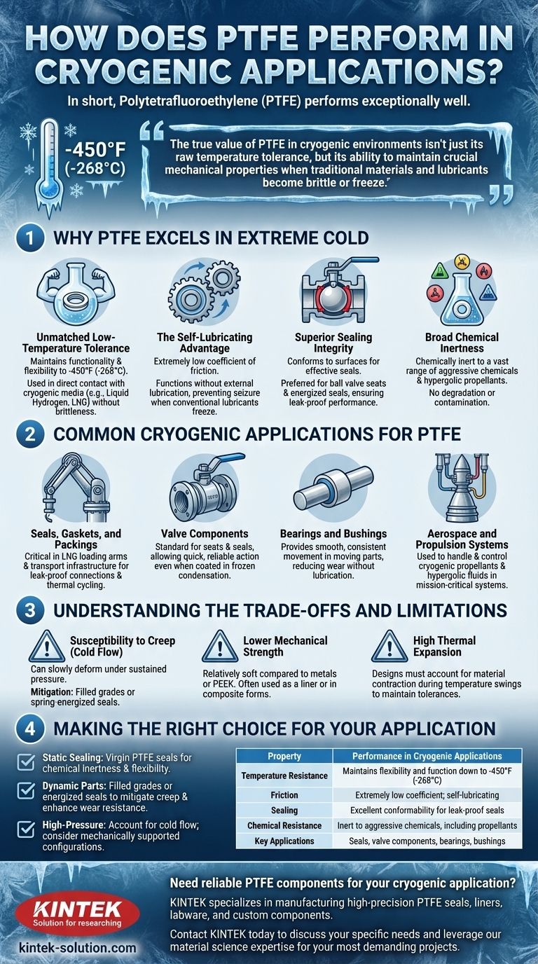 극저온 응용 분야에서 PTFE는 어떻게 작동합니까? 극한의 추위 속에서도 성능 유지 시각적 가이드