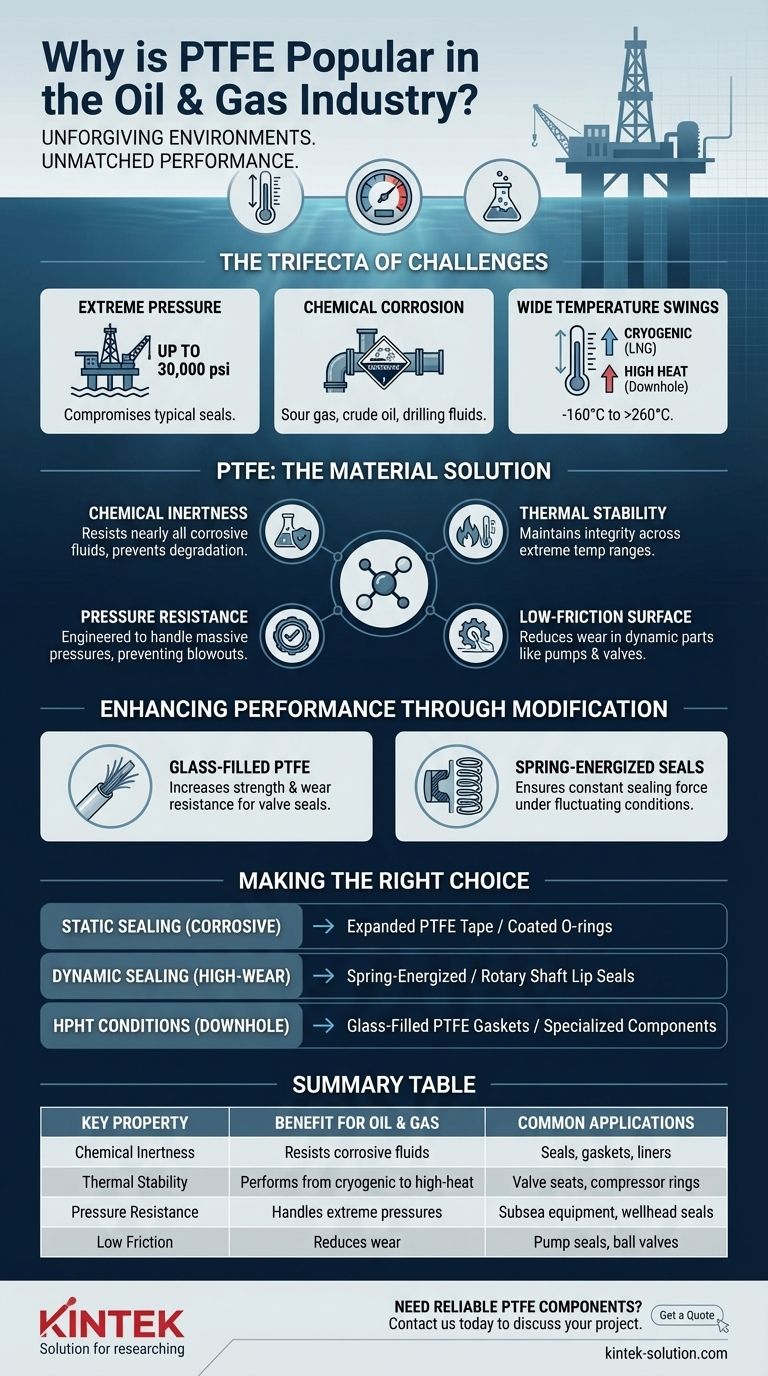 PTFE는 석유 및 가스 산업에서 왜 인기가 있습니까? 극한의 열, 압력 및 부식에 대한 내성 시각적 가이드
