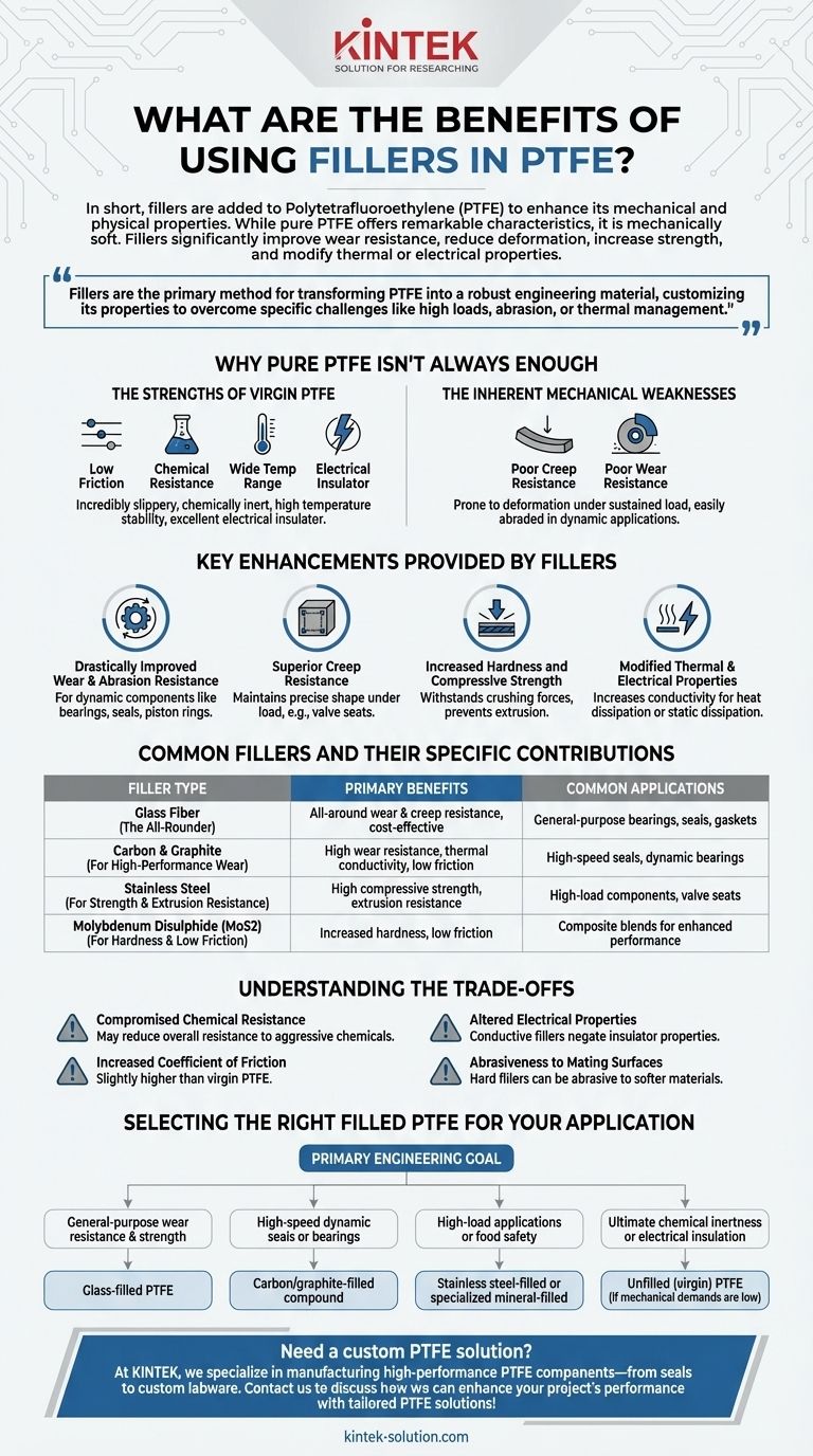 PTFE에 필러를 사용할 때의 이점은 무엇입니까? 내마모성, 강도 및 성능 향상 시각적 가이드