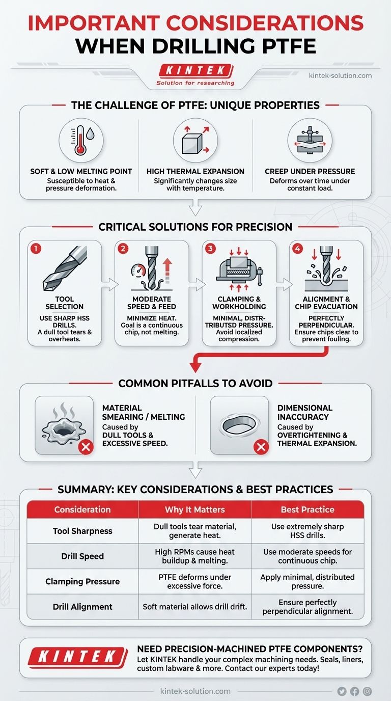 PTFE 가공 시 중요한 고려 사항은 무엇입니까? 연질 폴리머에 깨끗하고 정확한 구멍을 만드는 방법 시각적 가이드