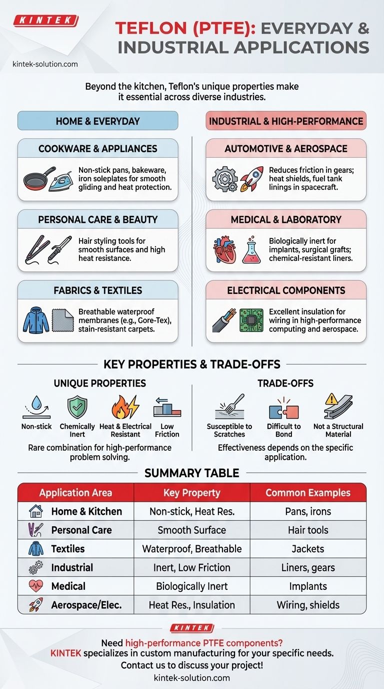 테플론의 일상적인 응용 분야는 무엇인가요? 당신의 삶과 산업에서 테플론의 다재다능함을 발견해 보세요 시각적 가이드