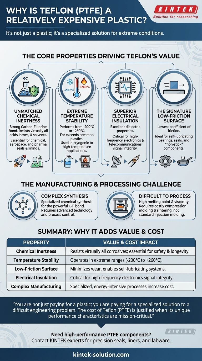 테플론이 비교적 비싼 플라스틱으로 간주되는 이유는 무엇일까요? 고성능 가치에 대한 안내 시각적 가이드