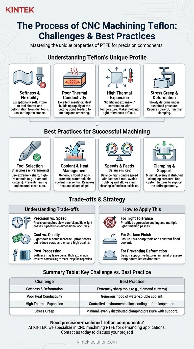 CNC 테프론 가공 공정은 무엇인가요? PTFE를 이용한 정밀 가공 마스터 가이드 시각적 가이드