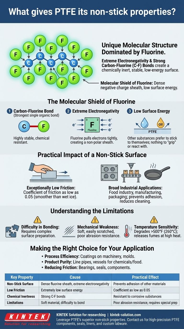 O que confere ao PTFE suas propriedades antiaderentes? A ciência por trás de sua superfície escorregadia Guia Visual