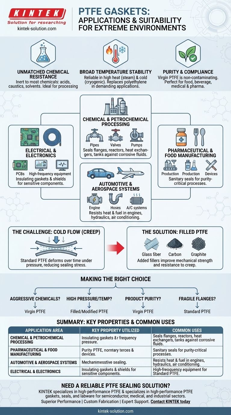 PTFE 개스킷은 어떤 유형의 응용 분야에 적합합니까? 극한 환경을 위한 궁극의 가이드 시각적 가이드