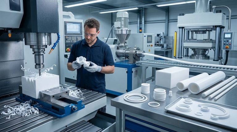 Quali tipi di macchine per la lavorazione del PTFE sono comunemente utilizzate? Dall'estrusione alla lavorazione di precisione