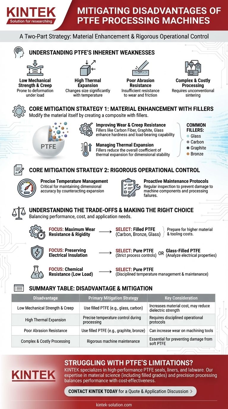 PTFE 가공 기계의 단점을 어떻게 완화할 수 있을까요? 최적의 성능을 위한 트레이드오프 관리 시각적 가이드